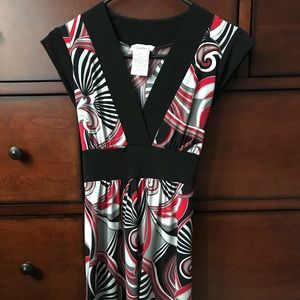 Red and black blouse